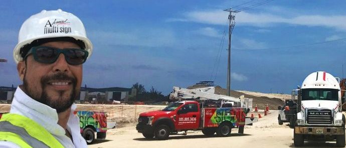 Pylon Sign Construction Landscape