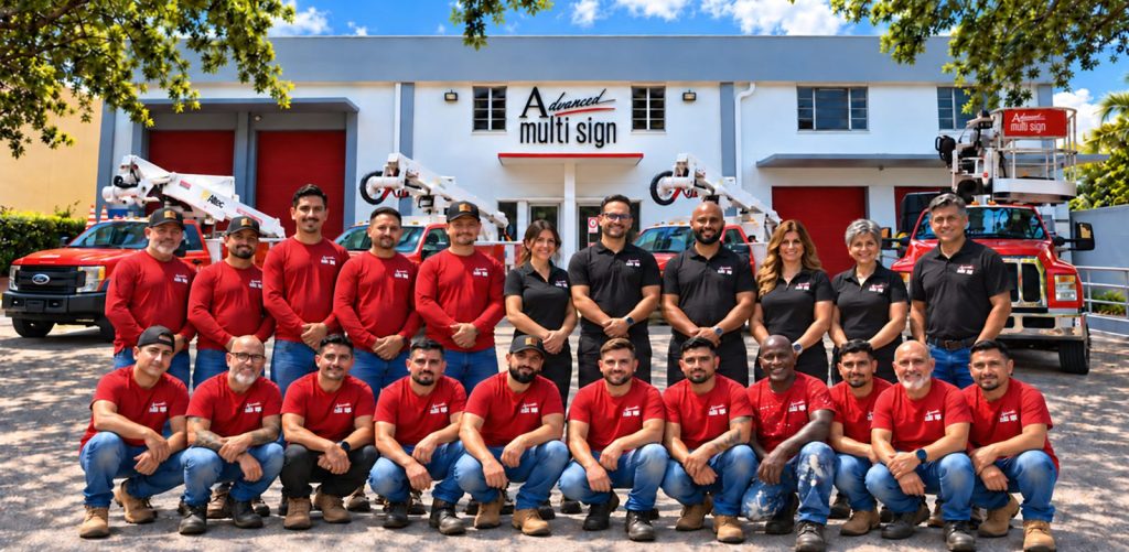 Advanced Multi Sign team at the Hialeah facility
