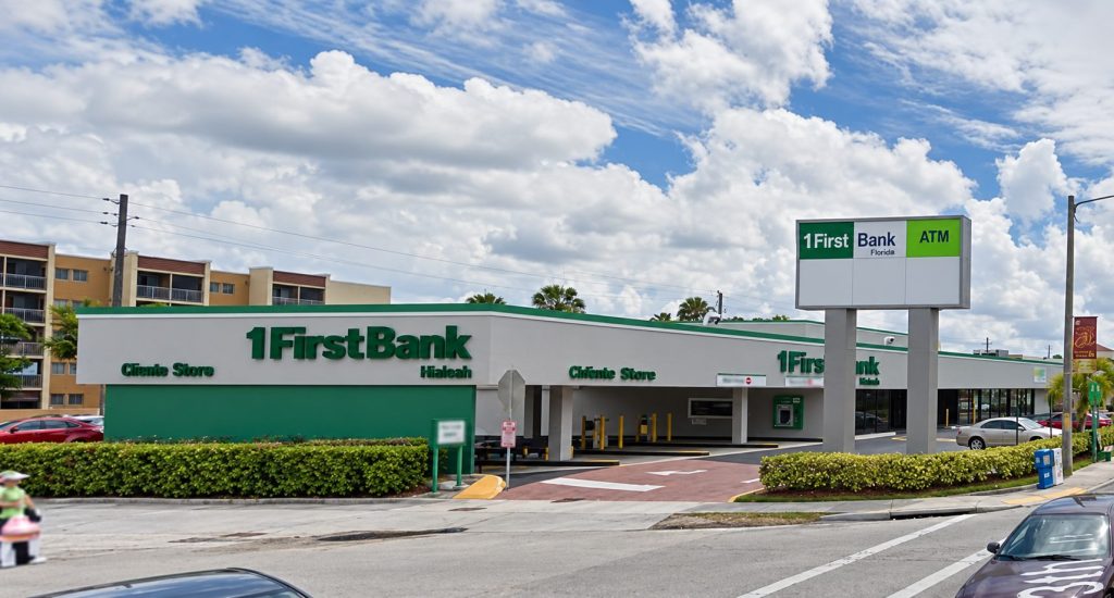 FirstBank Hialeah branch exterior sign