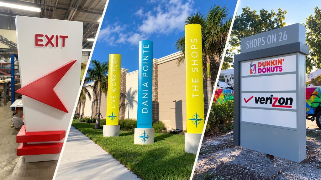 Wayfinding, workshop and monument signs