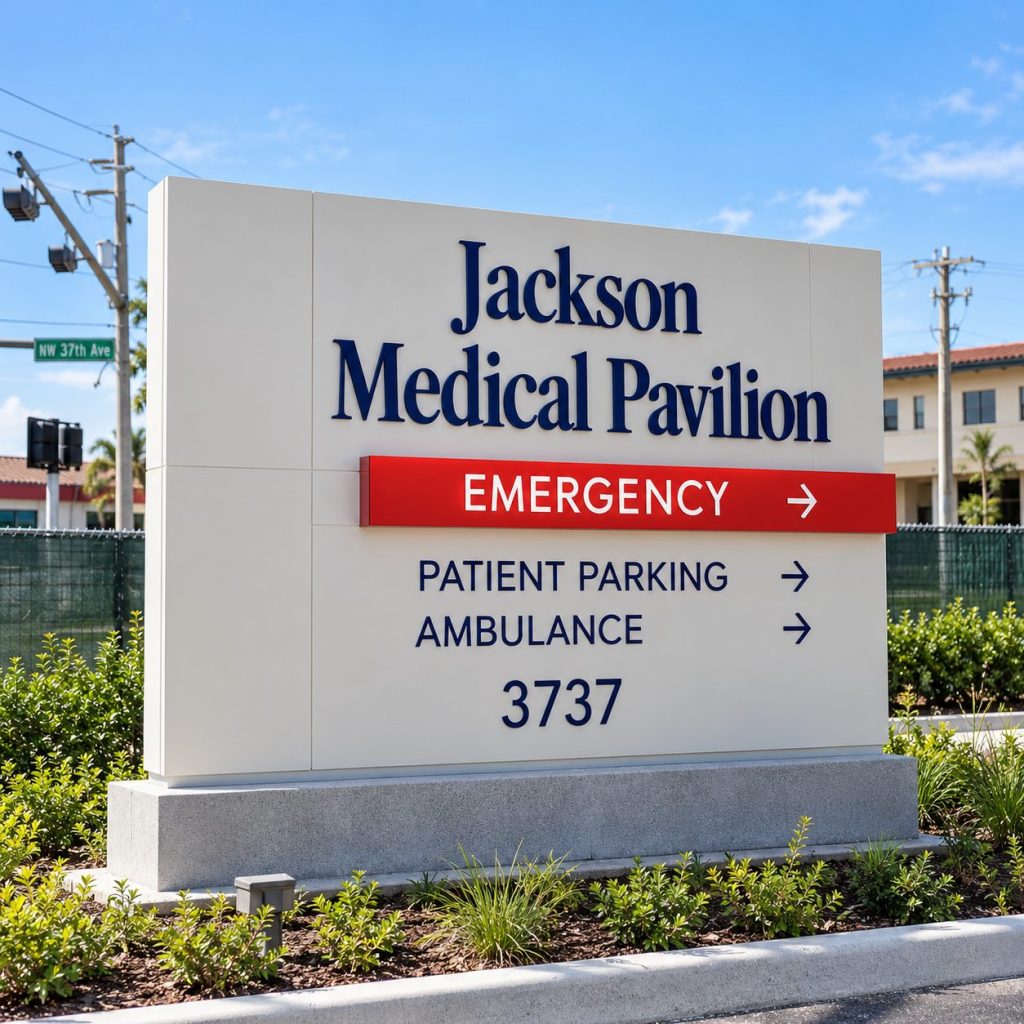 Jackson Medical Pavilion monument sign